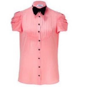 Moschino Cheap & Chic "Tuxedo Silk Shirt"